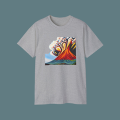 Camiseta Stratacano (arte del volcán de Montserrat)