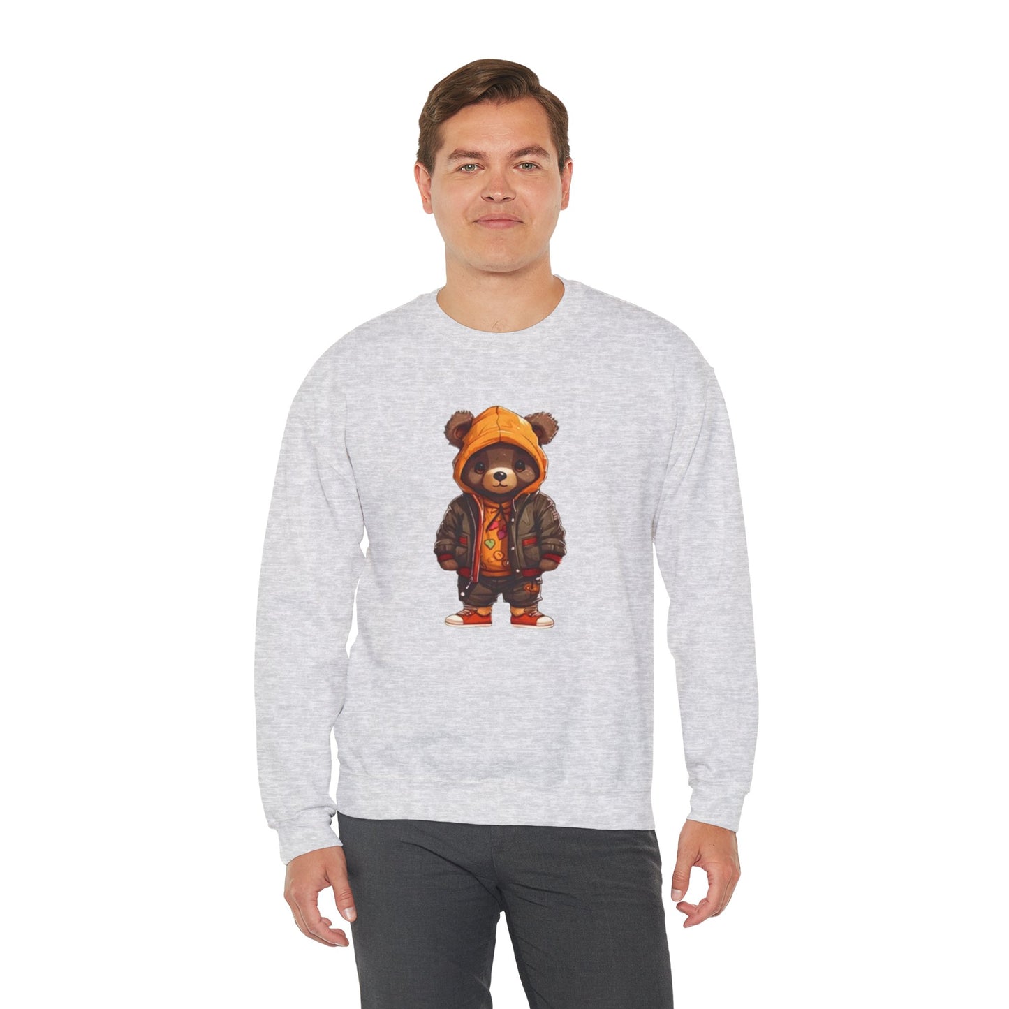 Crewneck Sweatshirt Urban Dressed Cute Bear Design