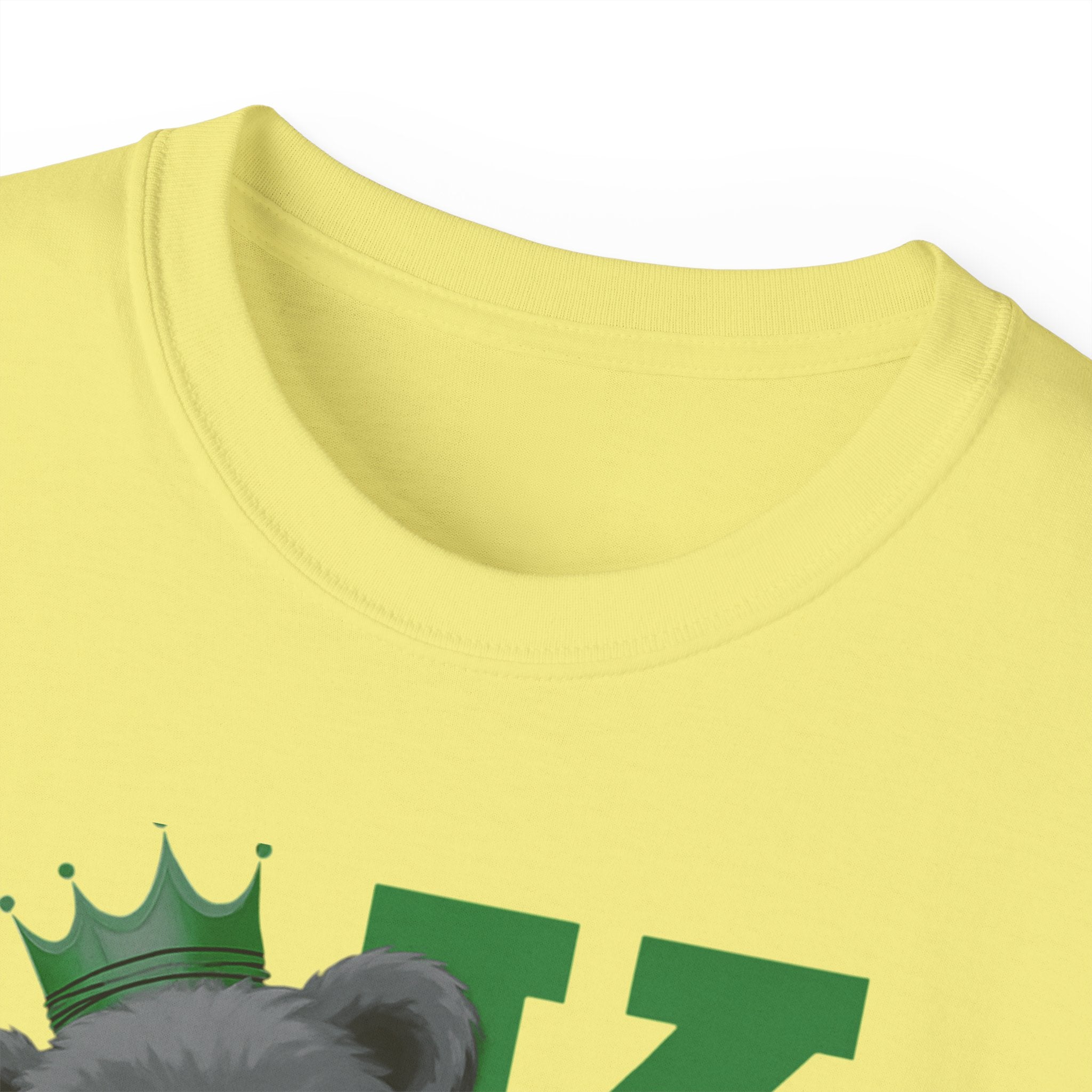 Born To Be King Tee, Bear Print T-Shirt, Bold Letter Animal Print Tee, Cute Bear T-Shirt, Bear With Crown Print Tee