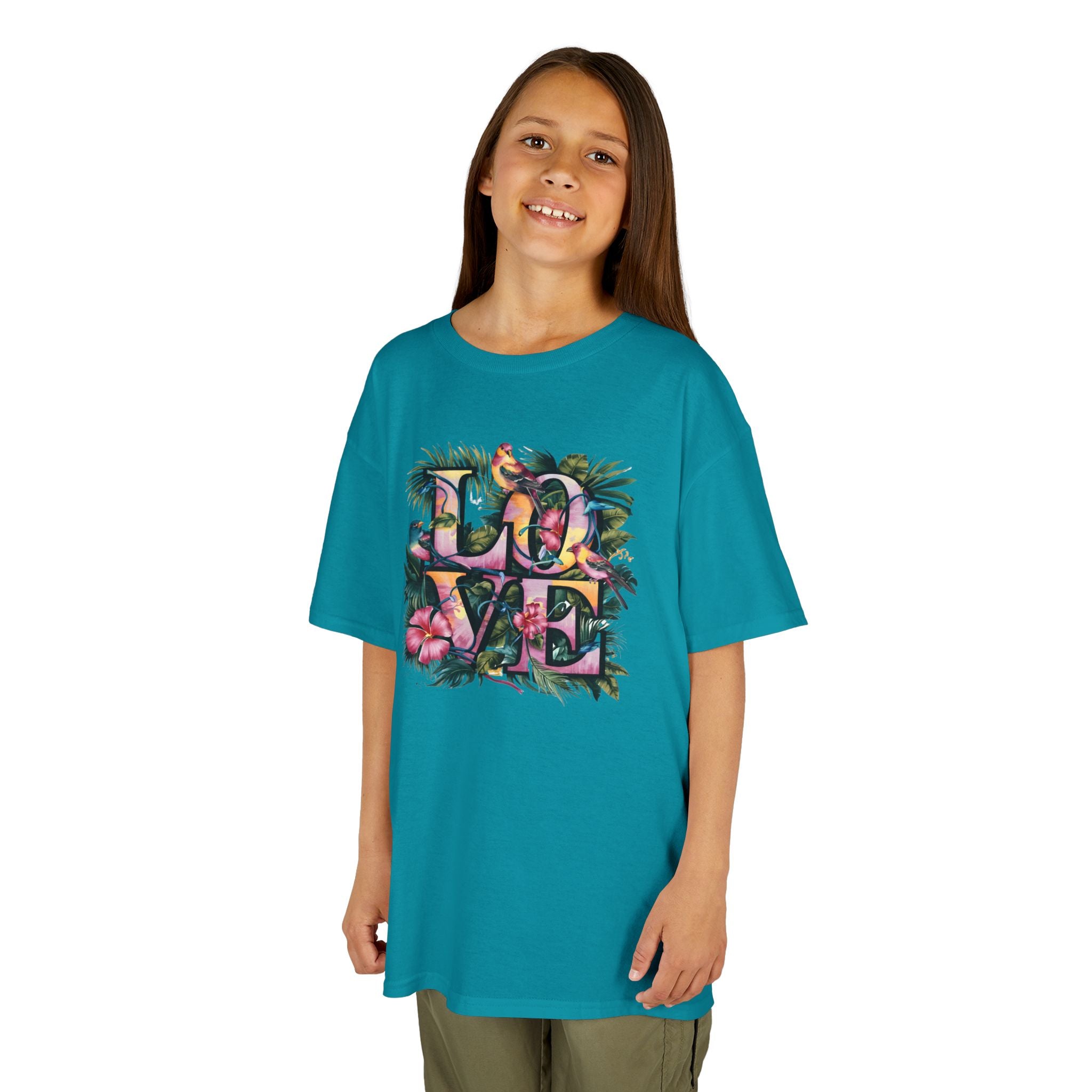 LOVE Organic Kids Tee, Children's T-Shirt, Youth Shirt, Kid's Clothing, Organic Cotton Top