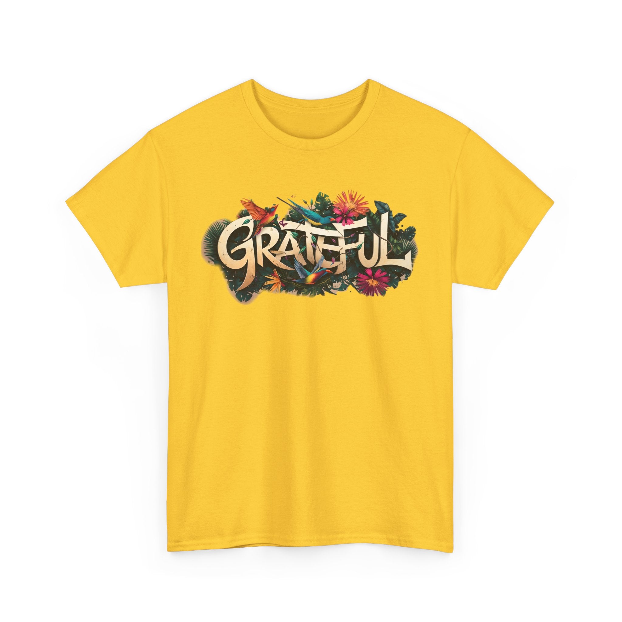 T-shirt bio GRATEFUL à imprimé coloré