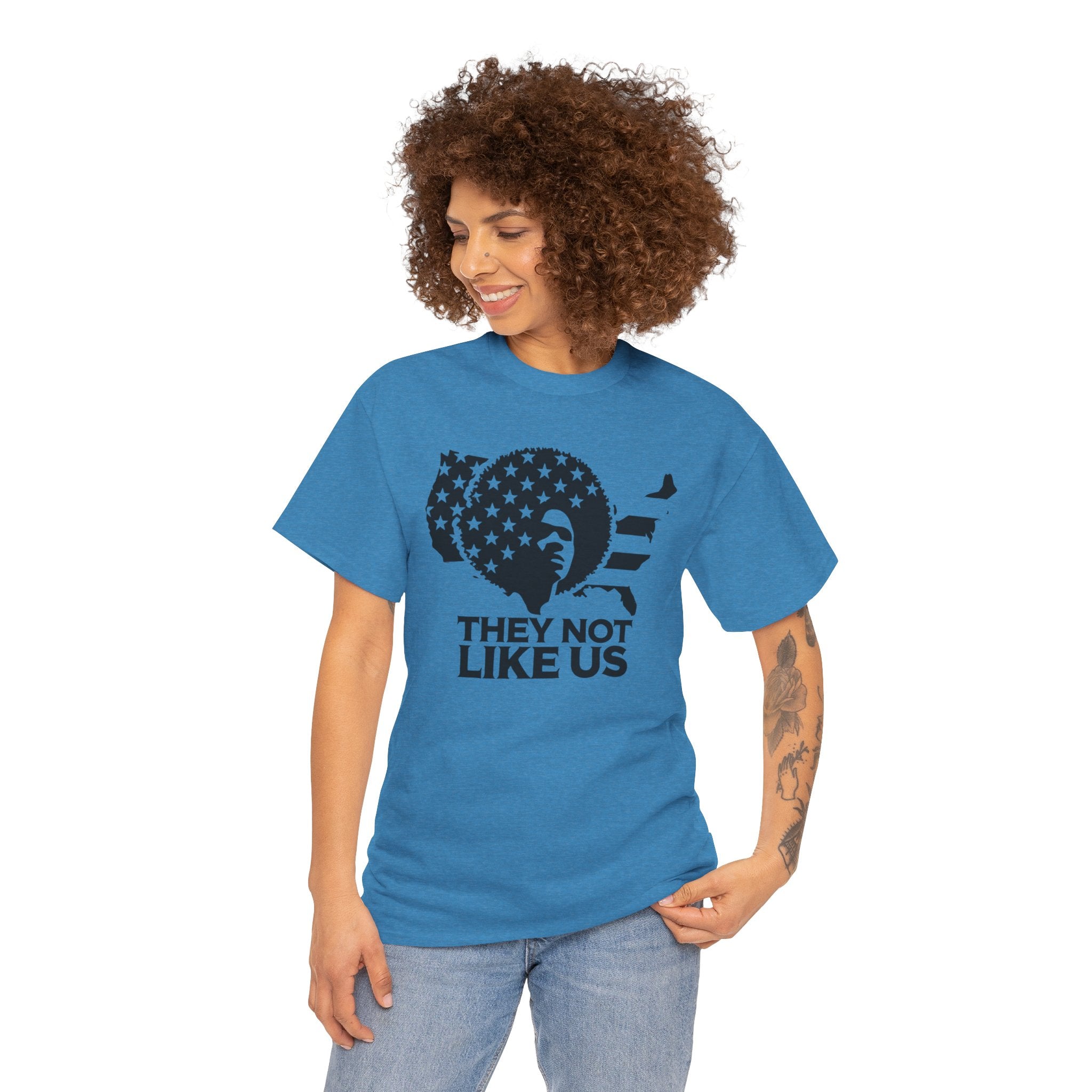 T-shirt « Ils ne nous aiment pas », cadeau pour le Mois de l'histoire des Noirs, t-shirt artistique coloré, haut au design authentique, t-shirt créatif, maillot unisexe à manches courtes