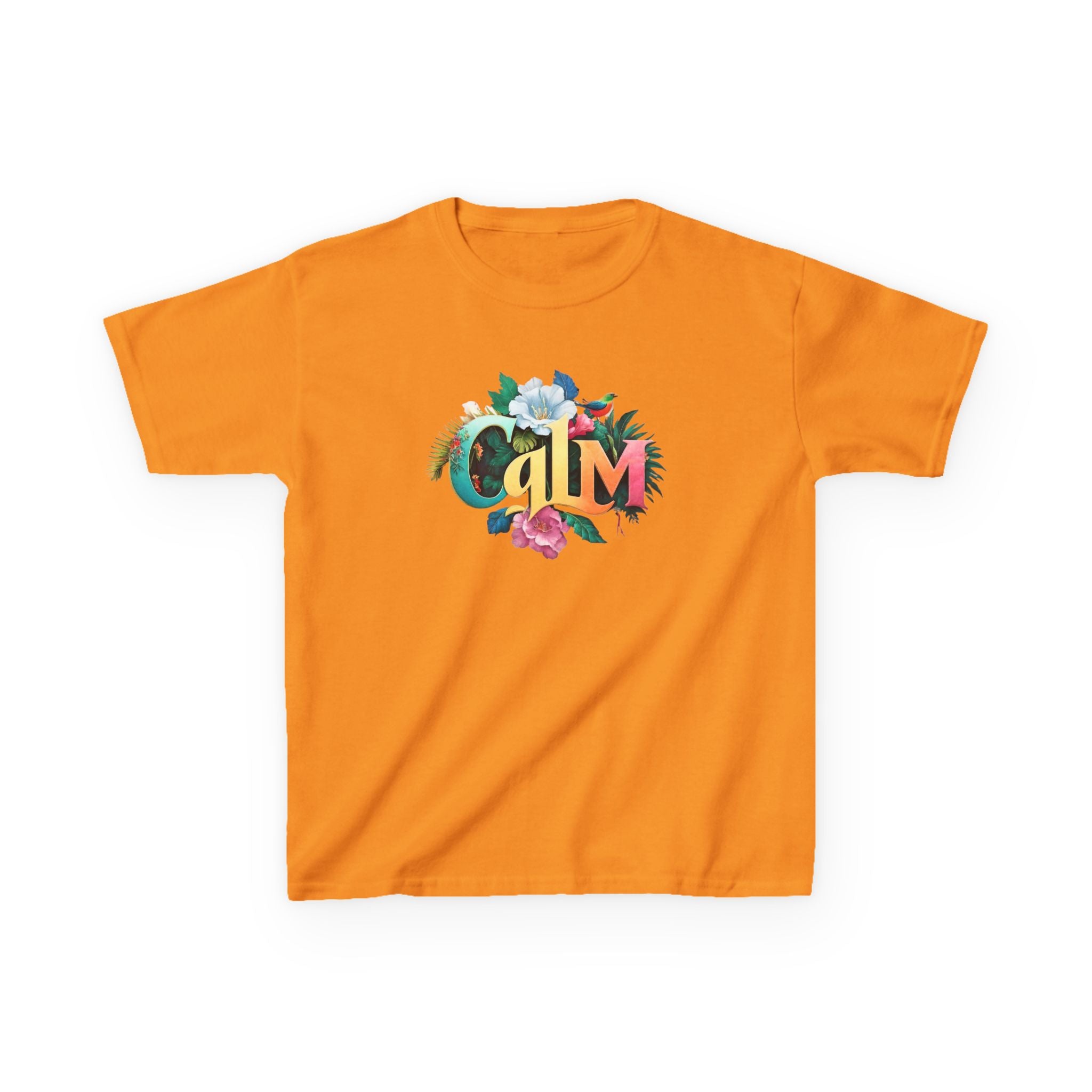 Calm Organic Tee for Kids, Children's Cotton Tshirt, Peaceful Toddler Shirt, Relaxing Youth Top, Serene Baby Tee, Tranquil Kid's Shirt