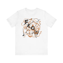 Camiseta de flujo abstracto, regalo unisex, camiseta artística colorida, camiseta de visión creativa, top de diseño auténtico