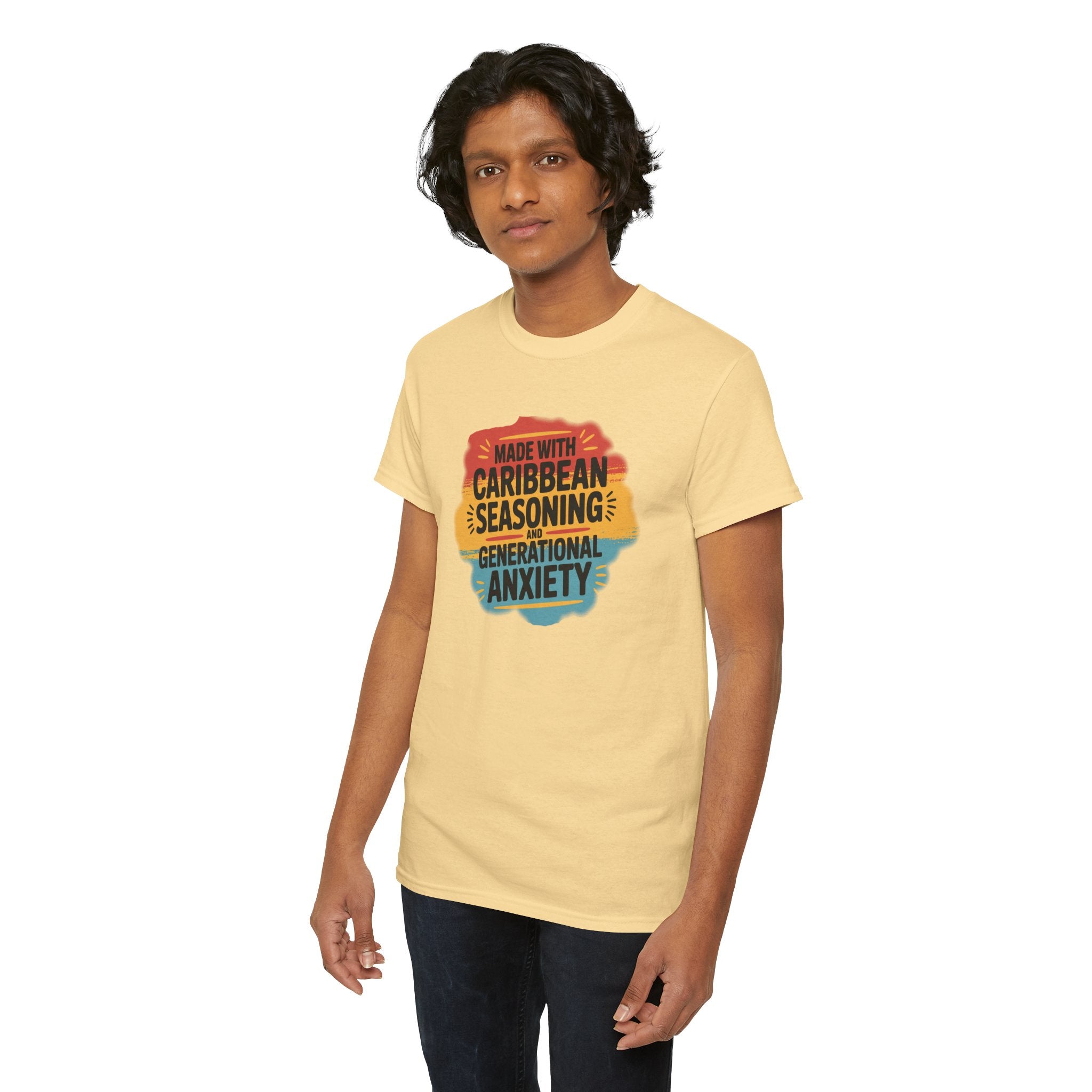 Made With Caribbean Seasoning & Generational Anxiety Tee