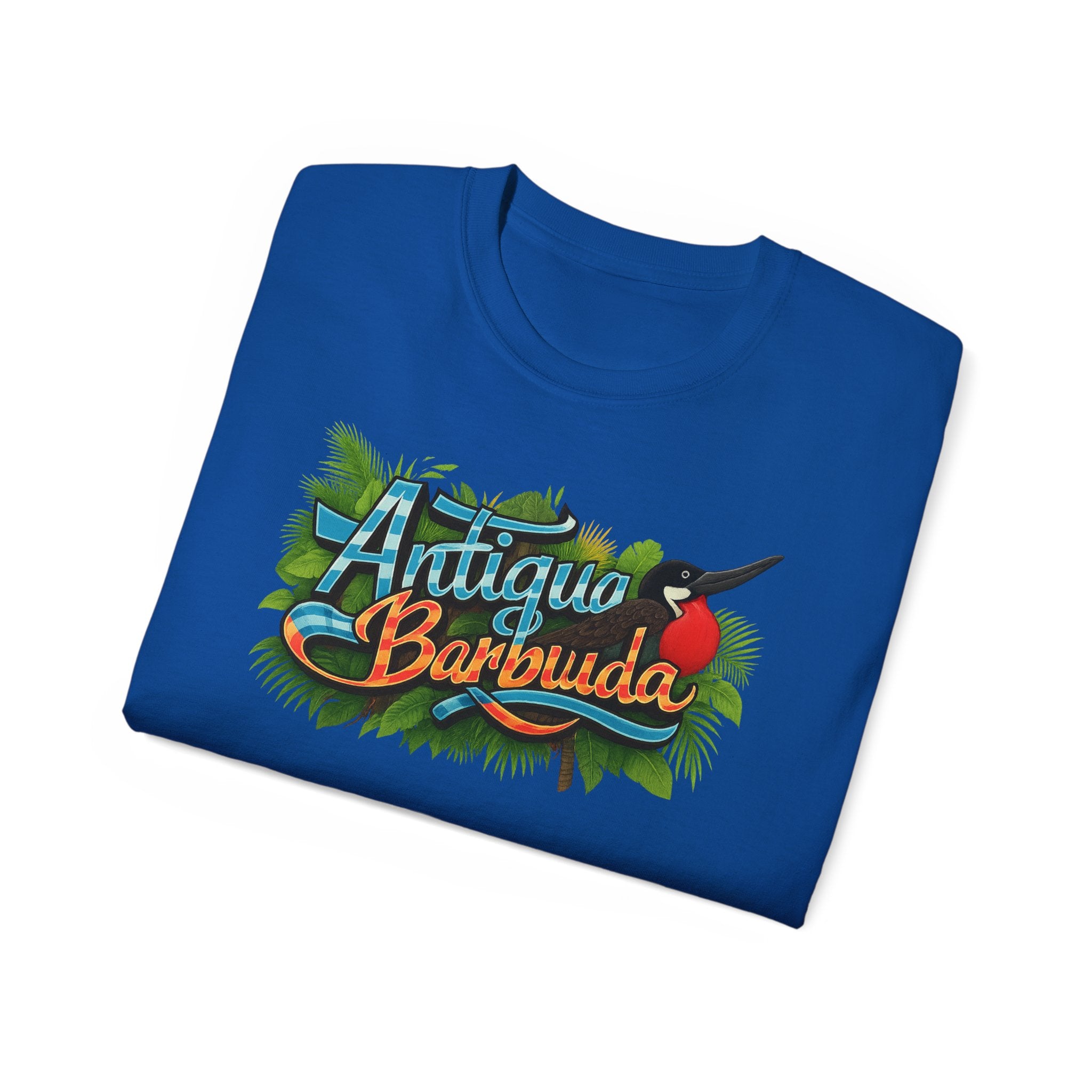 Camiseta con salpicaduras de color de Antigua y Barbuda