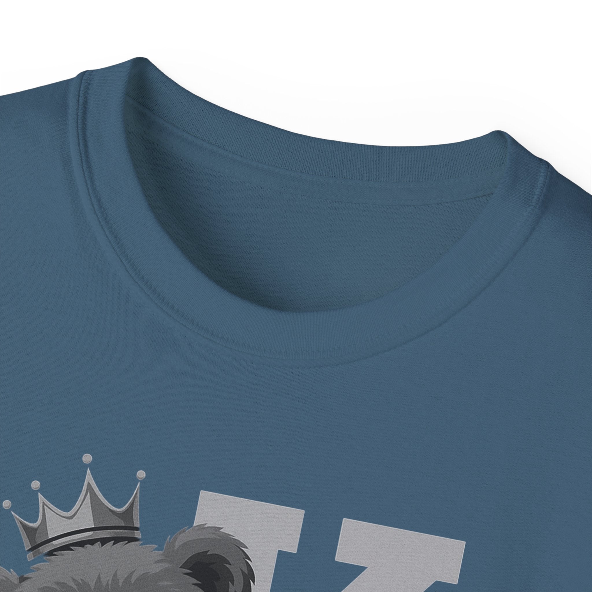 Born To Be King Tee, Bear Print T-Shirt, Bold Letter Animal Print Tee, Cute Bear T-Shirt, Bear With Crown Print Tee