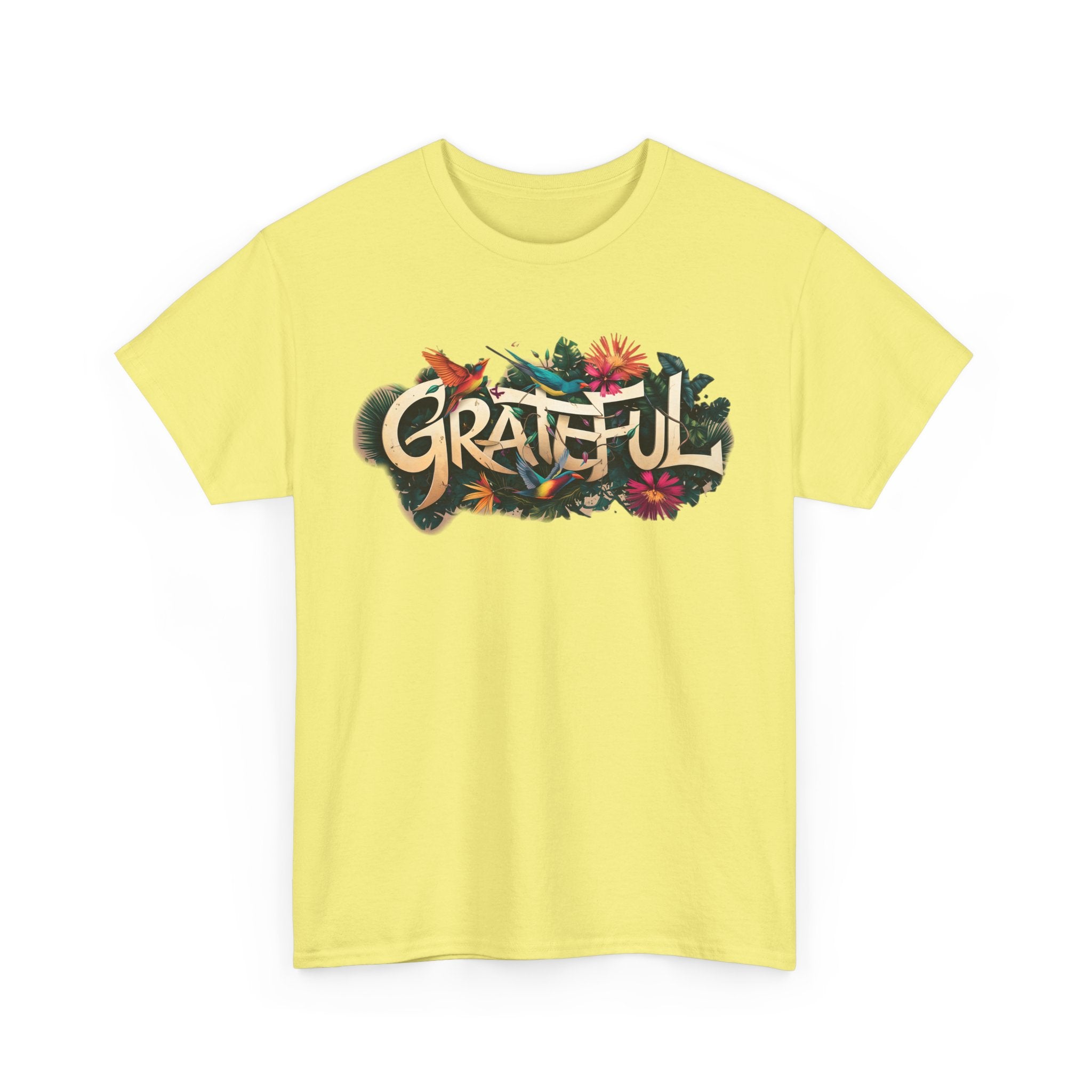 T-shirt bio GRATEFUL à imprimé coloré