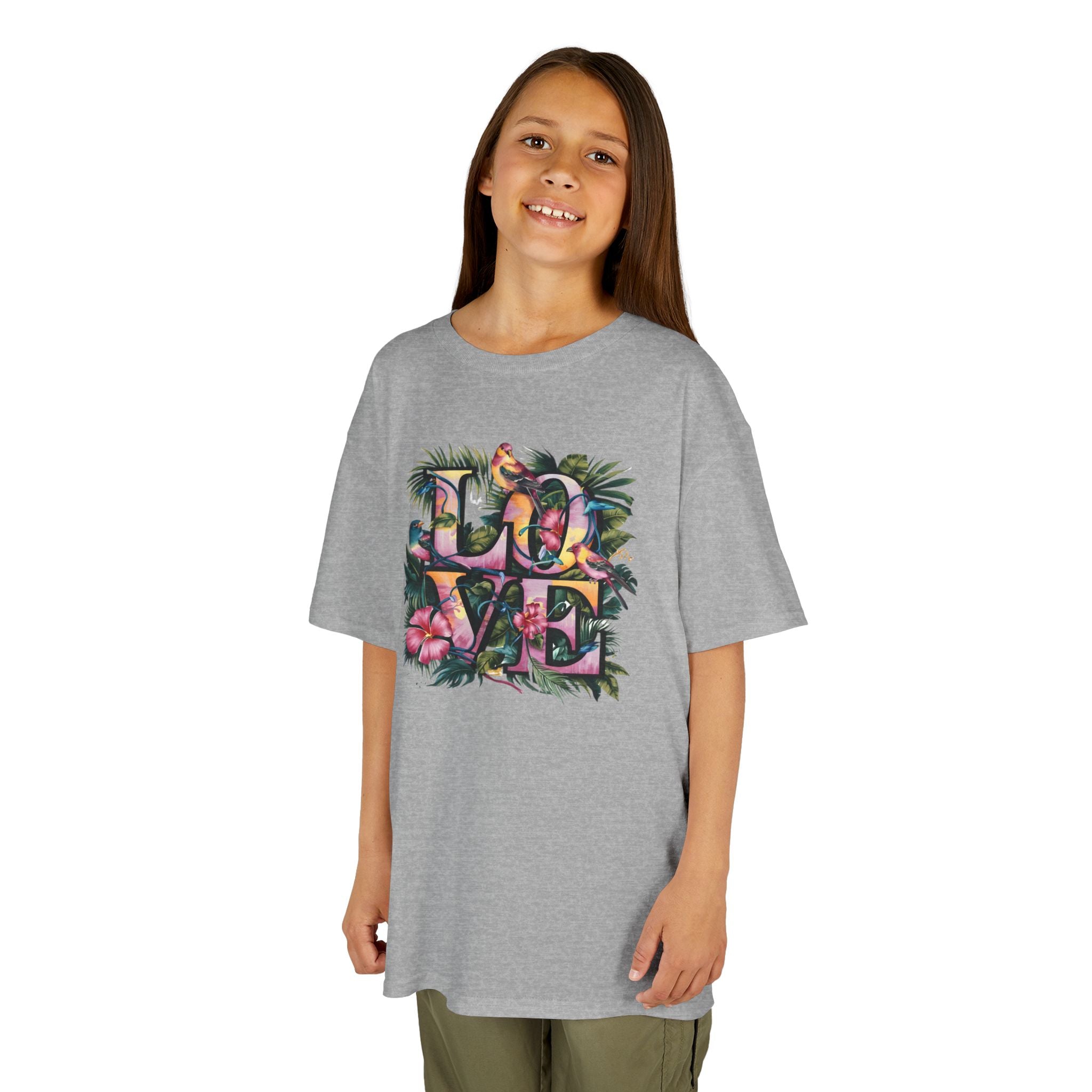 LOVE Organic Kids Tee, Children's T-Shirt, Youth Shirt, Kid's Clothing, Organic Cotton Top