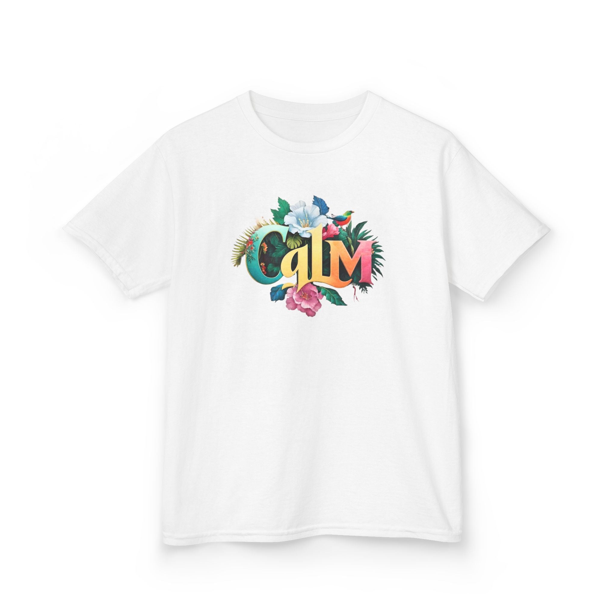 Calm Organic Tee for Kids, Children's Cotton Tshirt, Peaceful Toddler Shirt, Relaxing Youth Top, Serene Baby Tee, Tranquil Kid's Shirt
