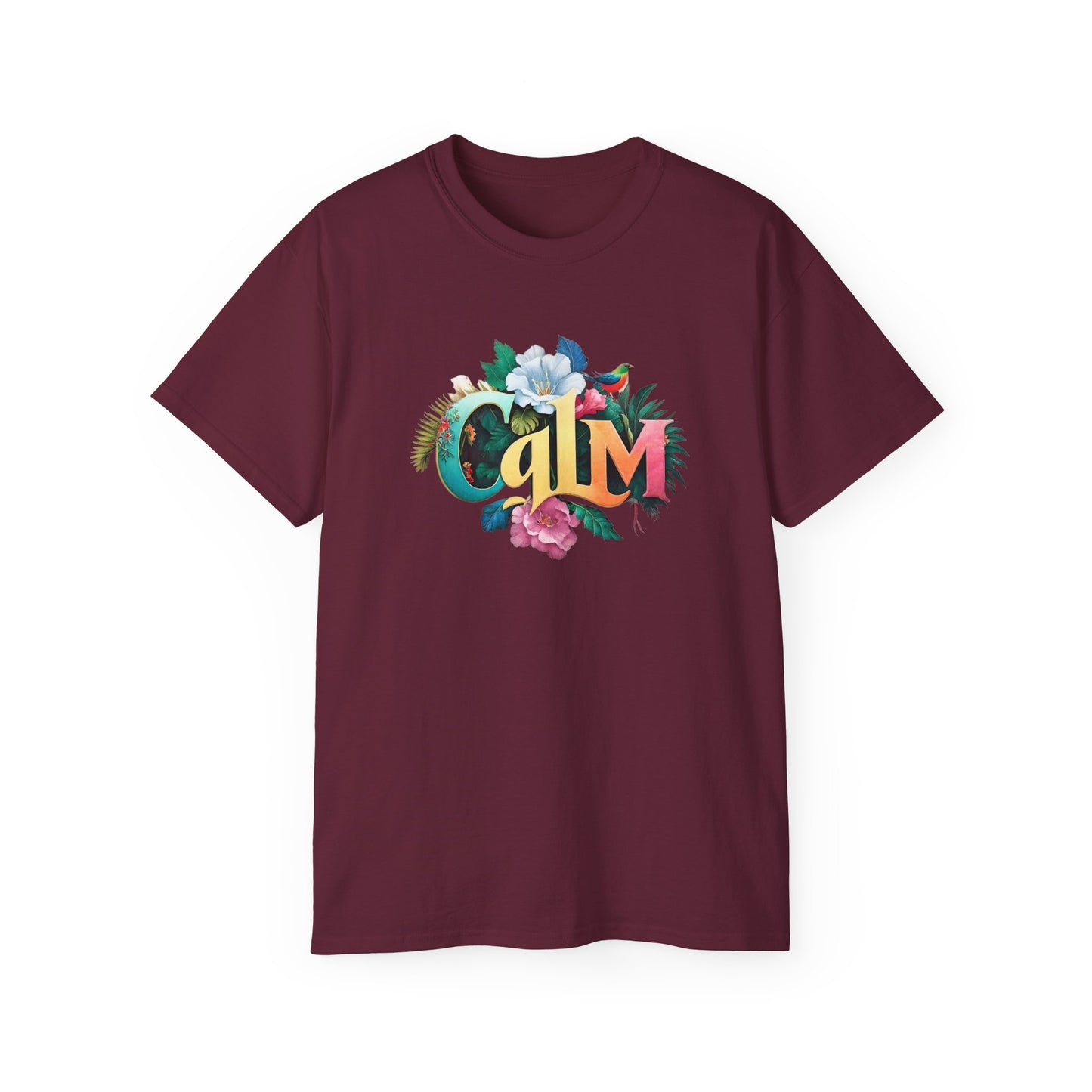 CALM Floral Organic Color Splash Tee