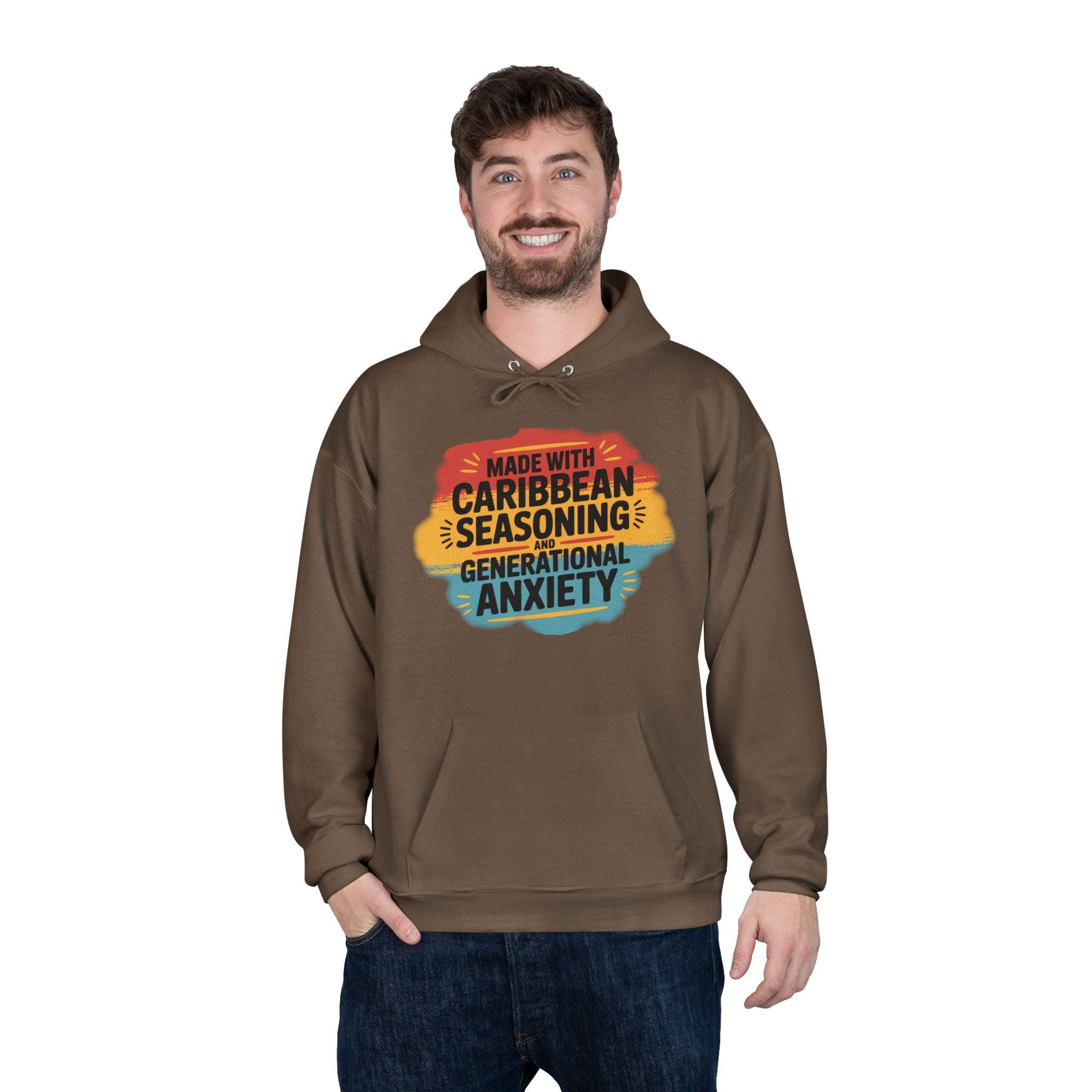 Made With Caribbean Seasoning & Generational Anxiety Hoodie