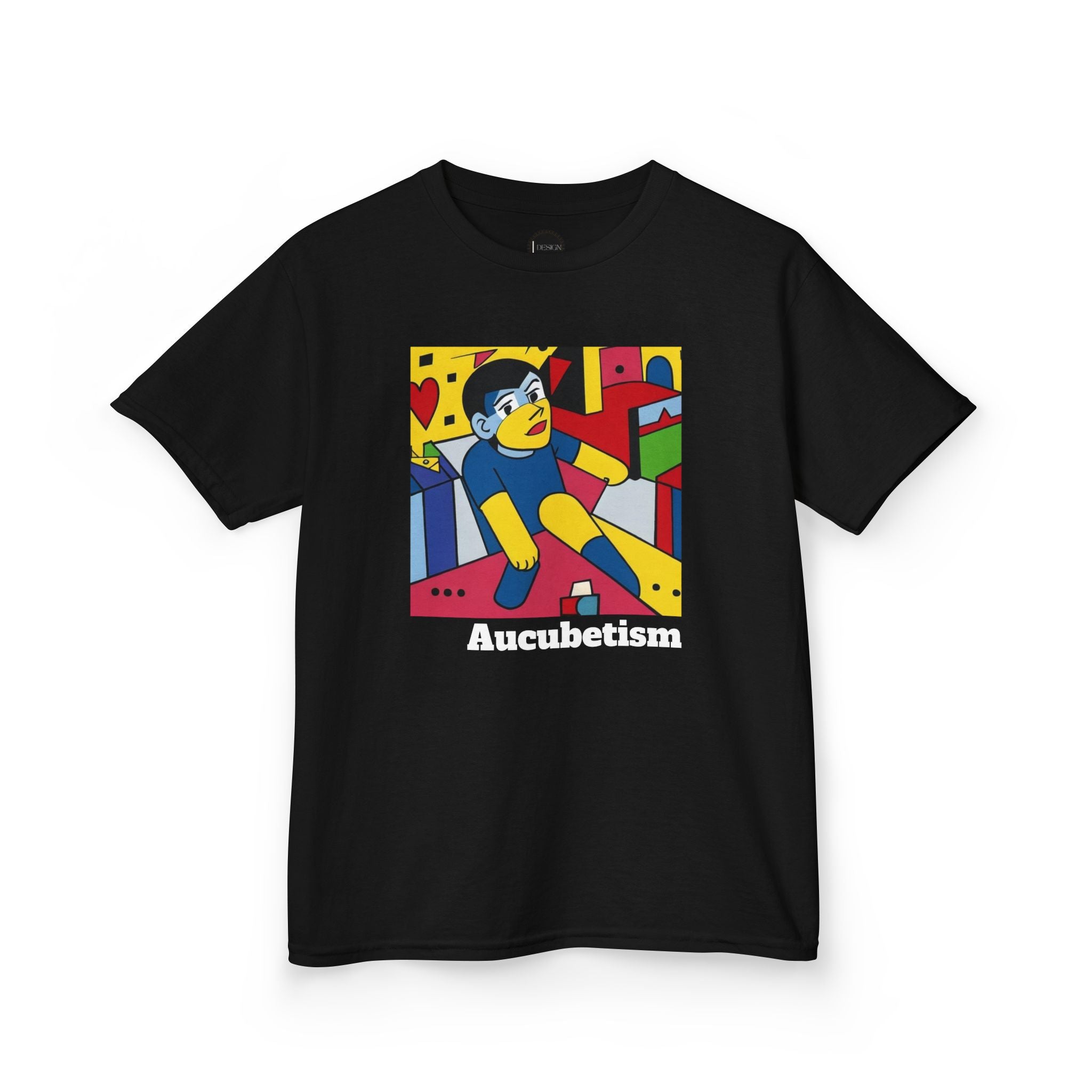 Aucubetism A Neuro-Art Kids Tee, Neuro-Design, Children's T-Shirt, Graphic Tee, Unique Kid's Clothing, Artistic Youth Shirt