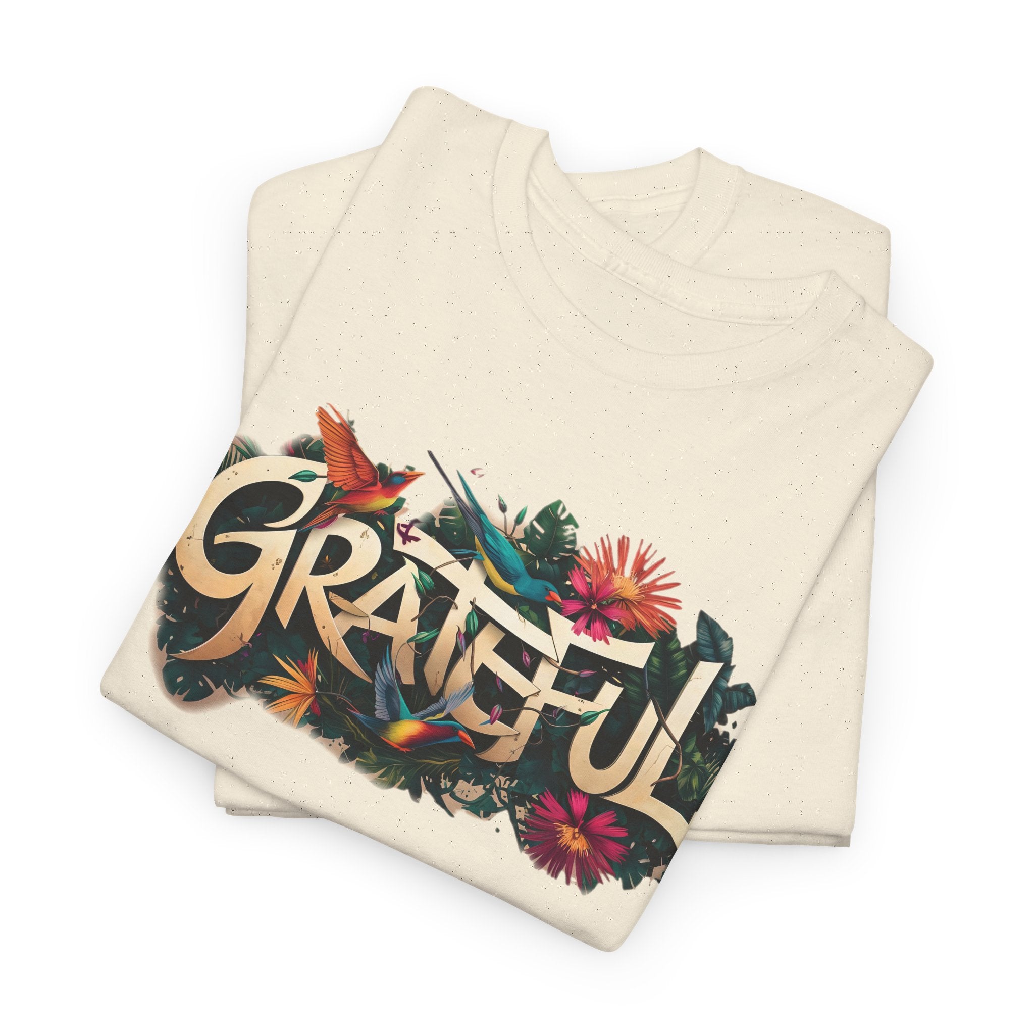 T-shirt bio GRATEFUL à imprimé coloré
