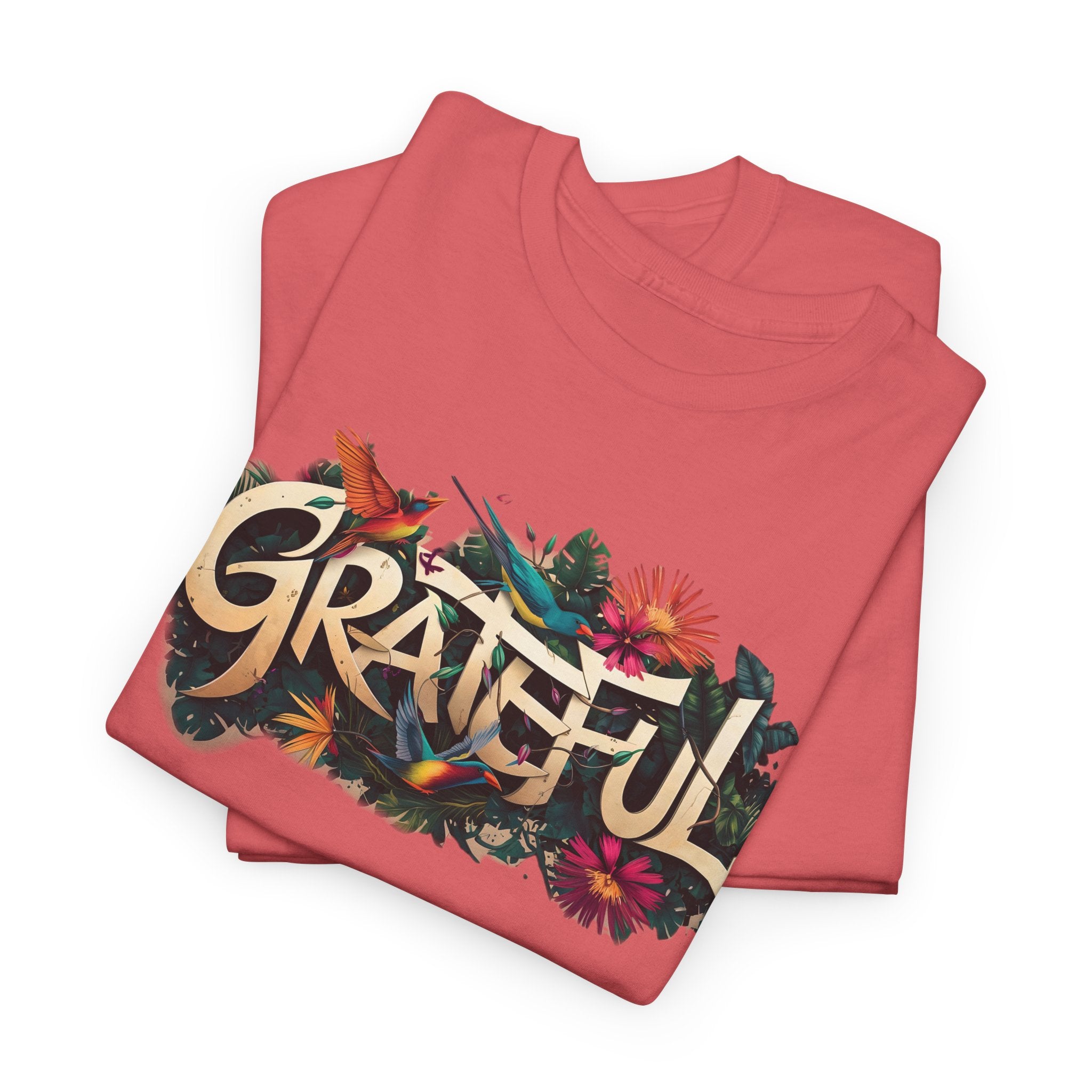 T-shirt bio GRATEFUL à imprimé coloré