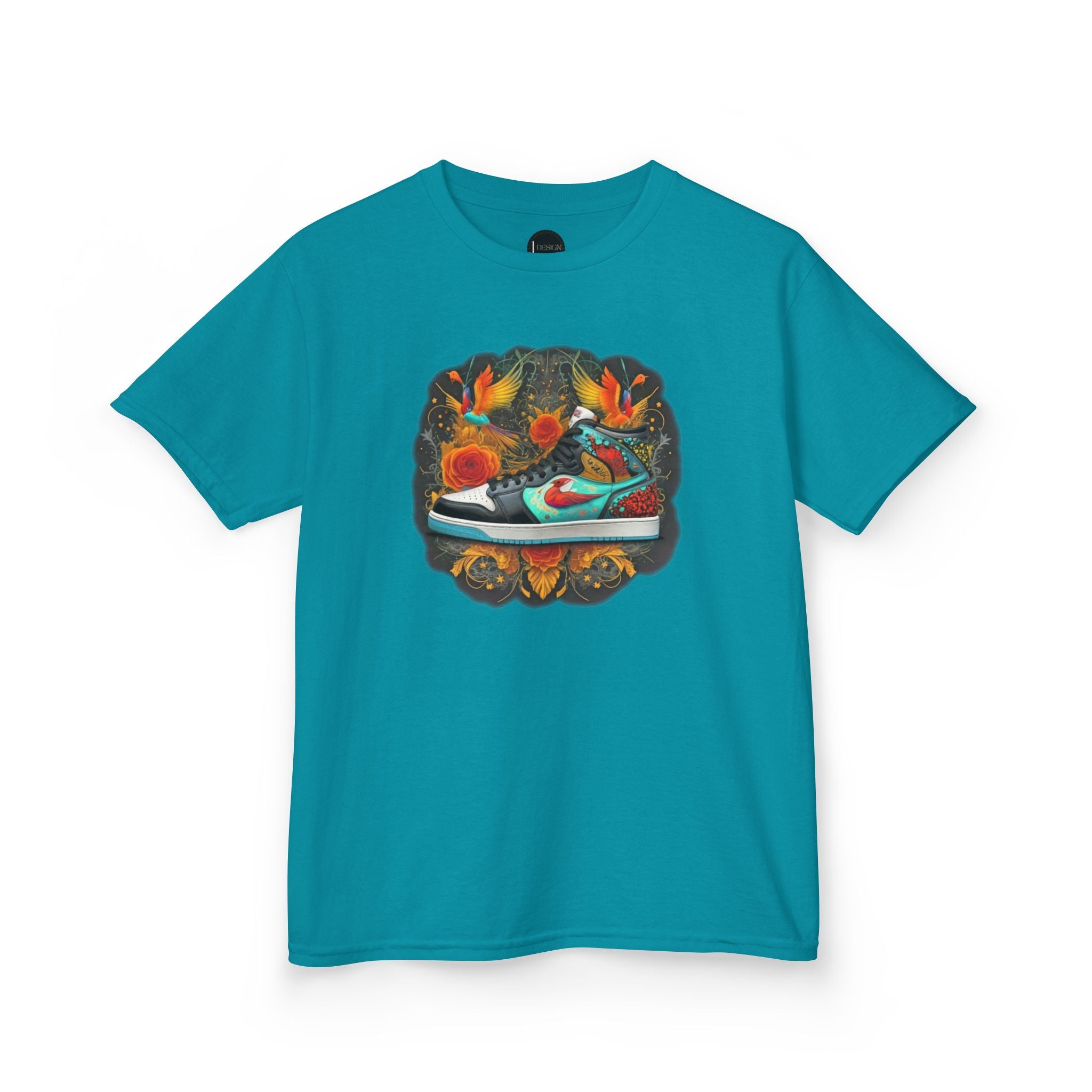 Dream Sneaker Birds La Flora Kids Tee - Cute Nature Children's T-Shirt, Youth Graphic Shirt, Animal Lover Gift, Kid's Summer Apparel,