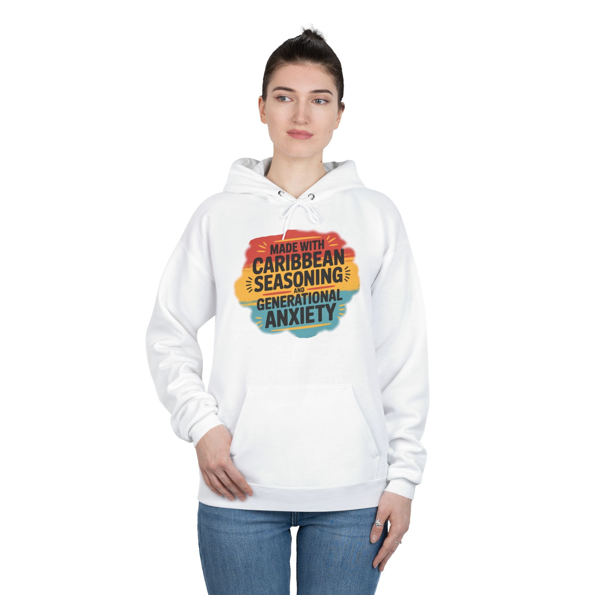 Made With Caribbean Seasoning & Generational Anxiety Hoodie