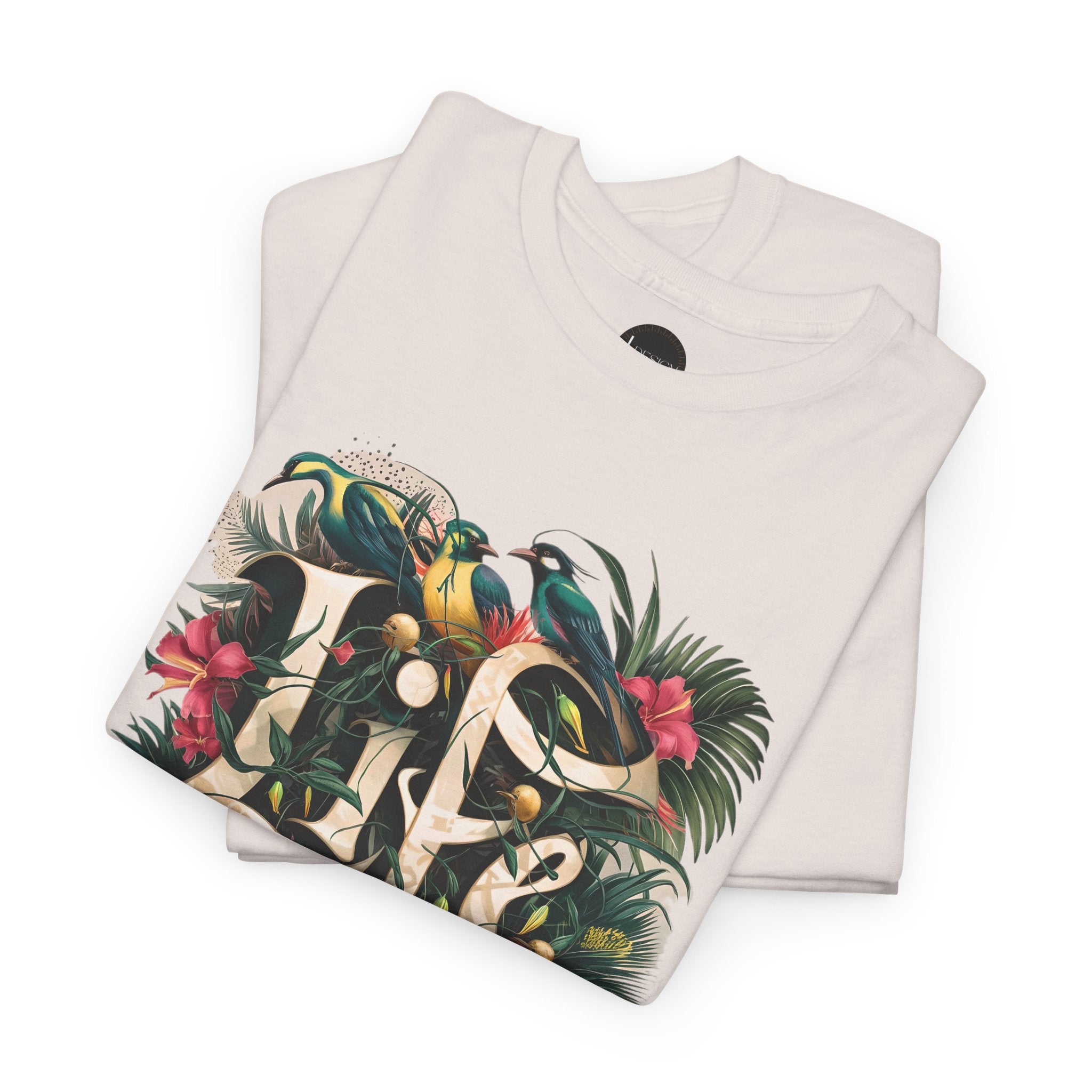 Camiseta orgánica LIFE con salpicaduras de color